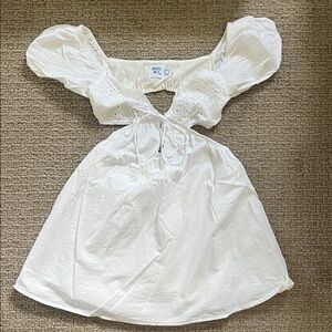 Princess Polly White Puff Sleeve Dress